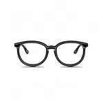 pair of rounded thin-framed eyeglasses image